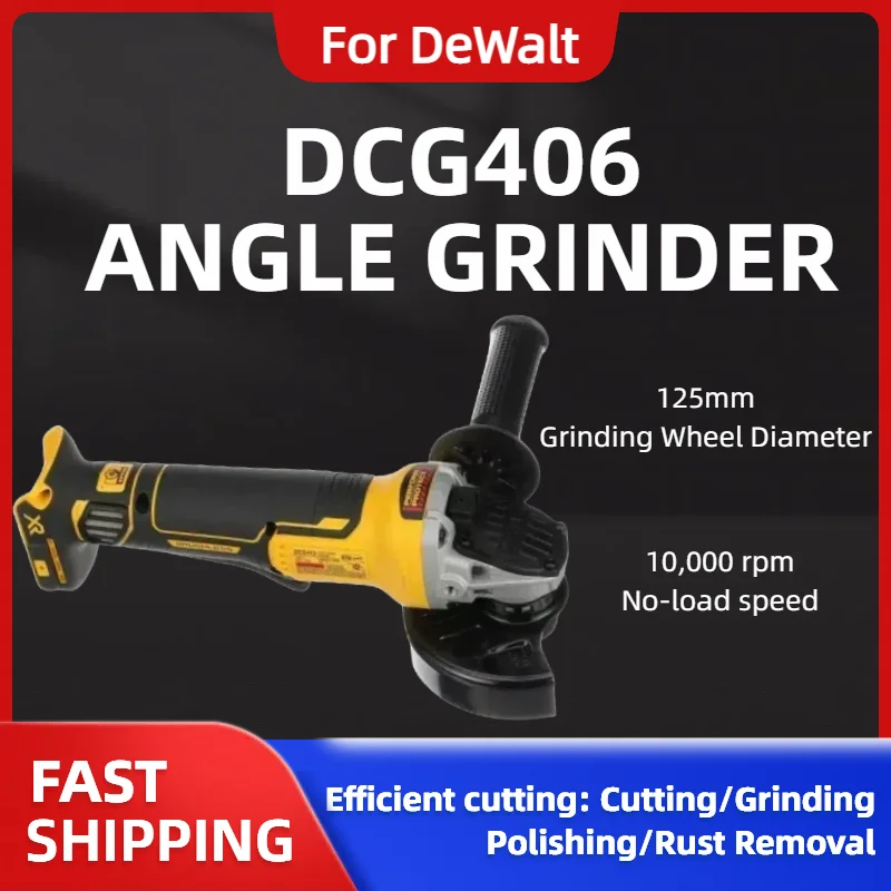 ل ديوالت DCG406 125 مللي متر 9000 دورة في الدقيقة آلة القطع اللاسلكية تأثير الملمع آلة فرش زاوية طاحونة لبطارية ديوالت 20 فولت #5