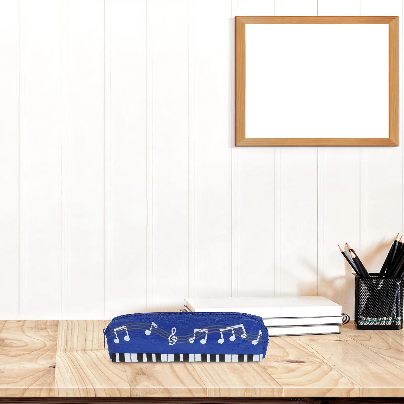 

4Pcs Pencil Case Piano Pattern Special Design Spacious Zipper Pen Bag for Students Pencil Pouch School Stationery Portable