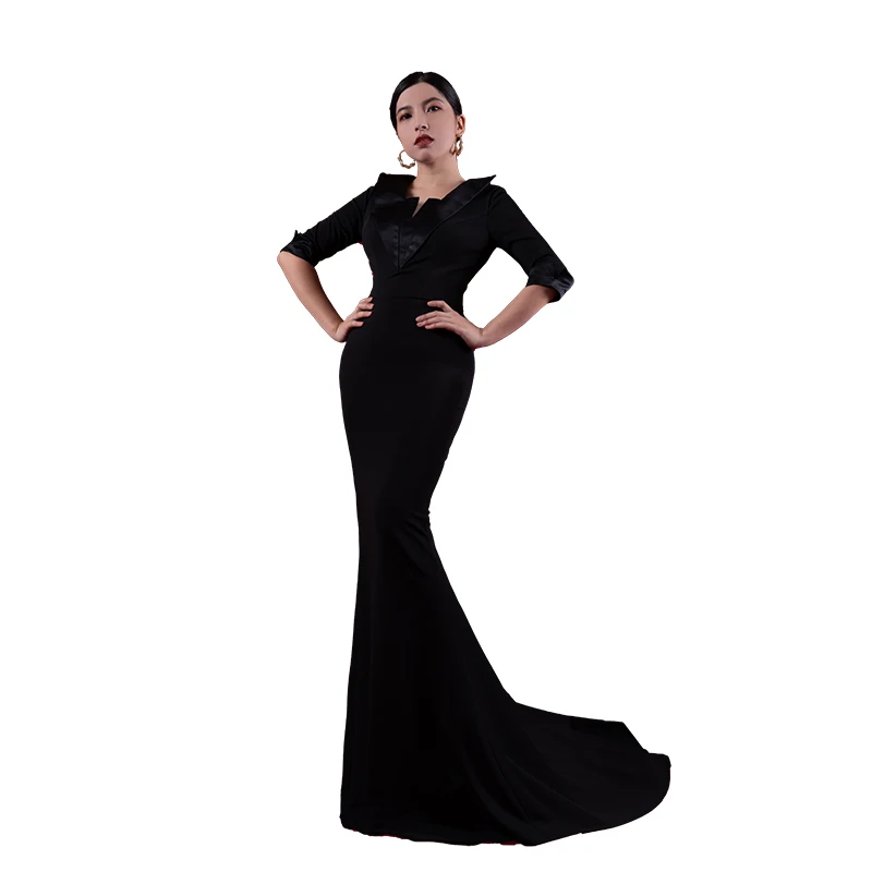 Baisha Prom Dresses New 2024 Banquet Host Performance Costumestailed Evening Gown فساتين طويلة S28