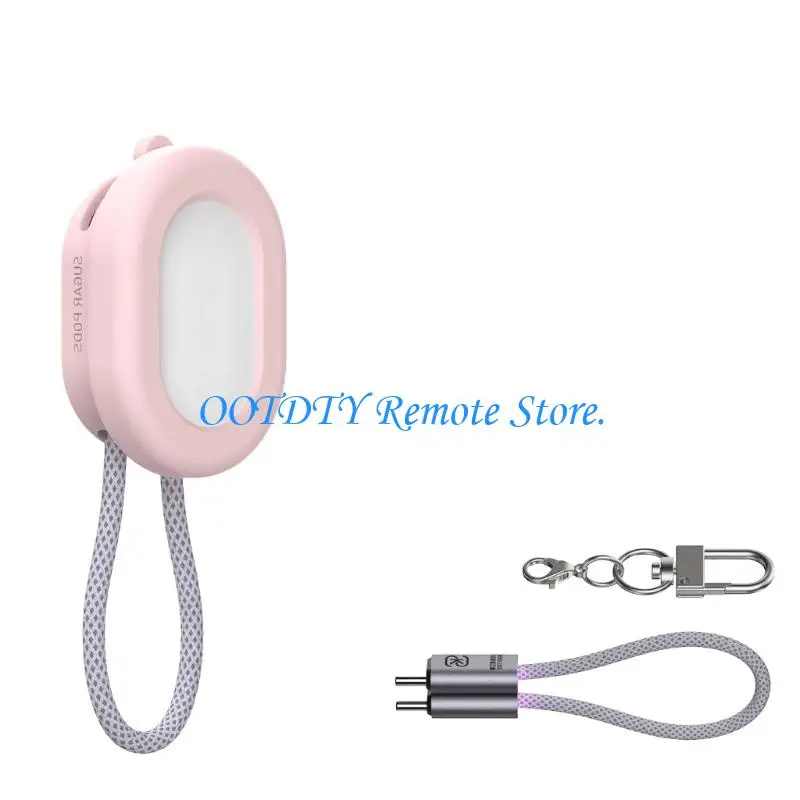  Protective Case Set with Silicone Cover, Metal Clip and Hanging Cable for Bag Attachment, Travel Carry and Daily Use