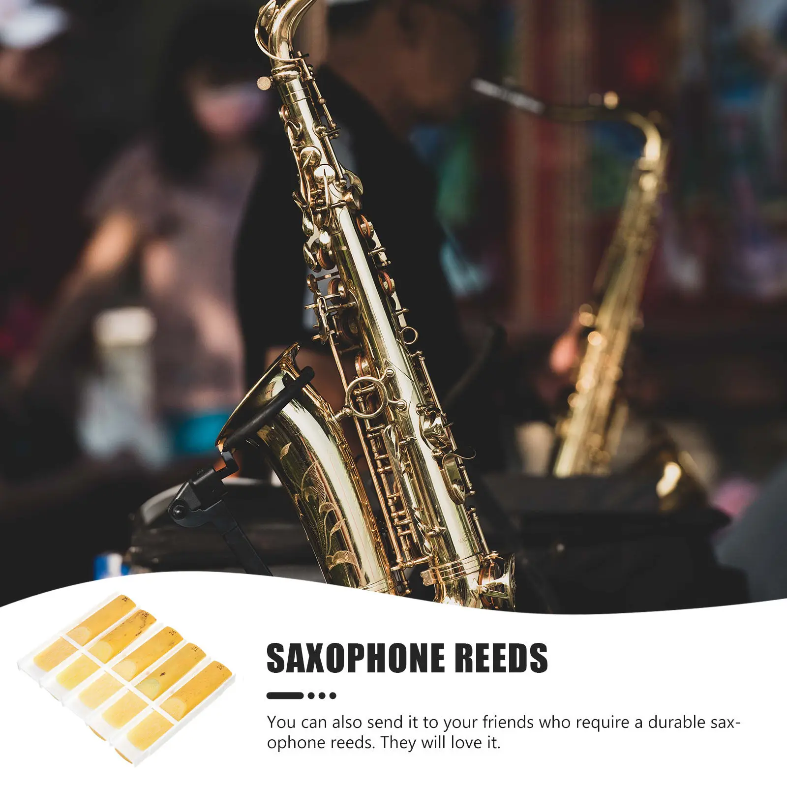 10Pcs Saxophone Reeds High Quality Handcrafted Reliable Reeds for Student and Pro Musicians Thin Tip Responsive Sound
