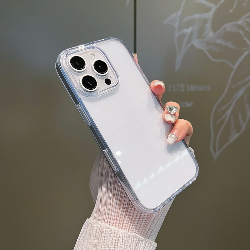 HOCE With Camera Control Button Transparent Phone Case For iPhone 16 Pro Max 16 Plus Thicken HD Clear Shockproof Hard Cover