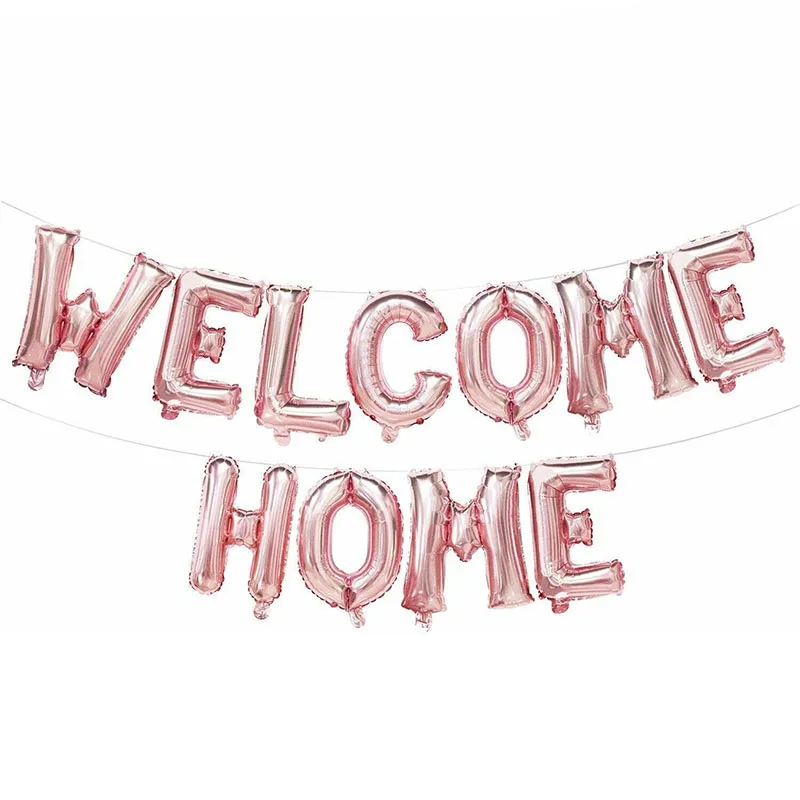 Welcome Back Home Letter Balloons Family Reunion Party Decor Self Inflat Balloon