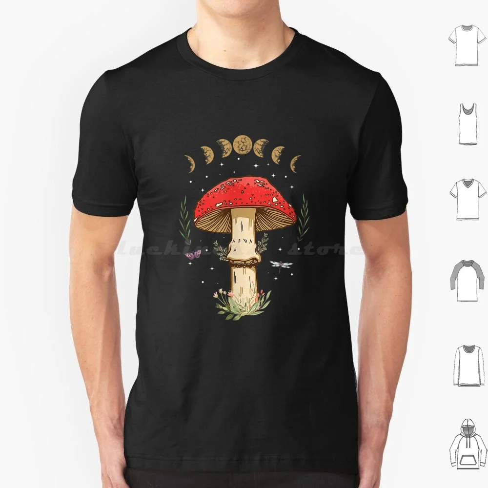 

Dark Academia Cottagecore Aesthetic Magical Mushroom Fungi T Shirt 6xl Cotton Cool Tee Man I Love Fungi Mushroom Fungi Nature