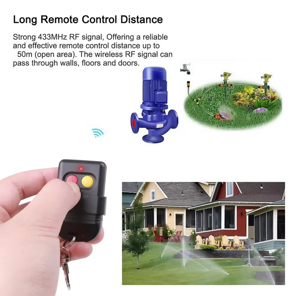 KEBIDUMEI 8 Dip Switch 433Mhz 330mhz Smart Copy Remote Control  Fixed Code 2 CH Duplicator For Gate Garage Door Opener