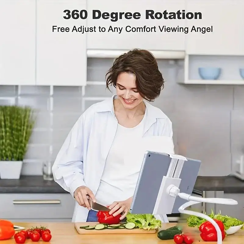 360 كليب حامل هاتف المحمول حامل المحمولة مرنة اللوحي كسول مكتب السرير قوس سطح المكتب السرير جبل حامل قاعدة دعم 7-11 بوصة