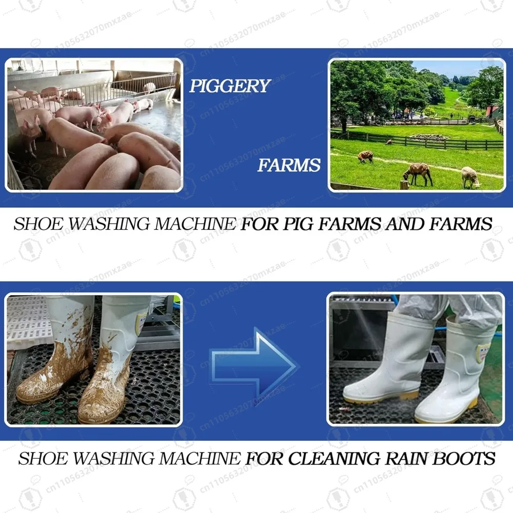 غسالة أحذية المزرعة للماشية من الفولاذ المقاوم للصدأ للطين، فرشاة تنظيف أحذية المطر متعددة الوظائف