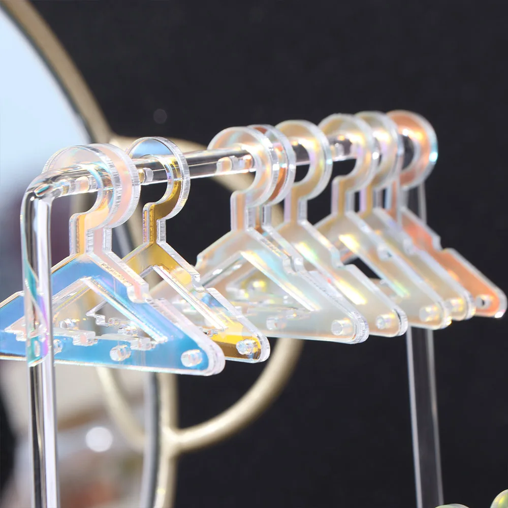 

Jewelry Organizer 16pcs Hangers Shaped Jewelry Holder DIY Detachable Dangle Earrings Display Racks Acrylic Stable
