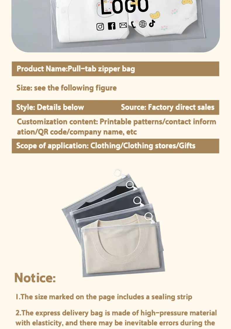 50 transparente PE-Beutel mit Zugring, kleine Schmuckbeutel mit Reißverschluss, Aufbewahrungsbeutel für Datenkabel, Unterstützung für individuelles Logo – Detail 2