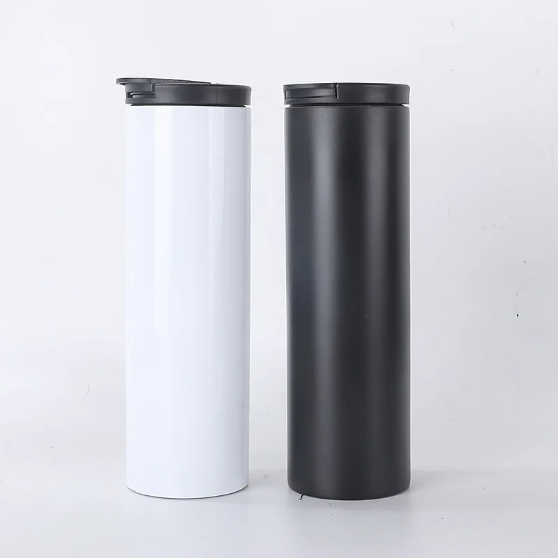 

Simple couple coffee cup stainless steel vacuum cup black and white cup business office water cup creative vacuum cup production