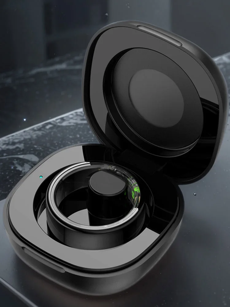 Charging Case 200mAh Type-C Port Wireless Charging Case Replacement Charger Case Cradle Dock Station for JR02 R03 R06 Smart Ring