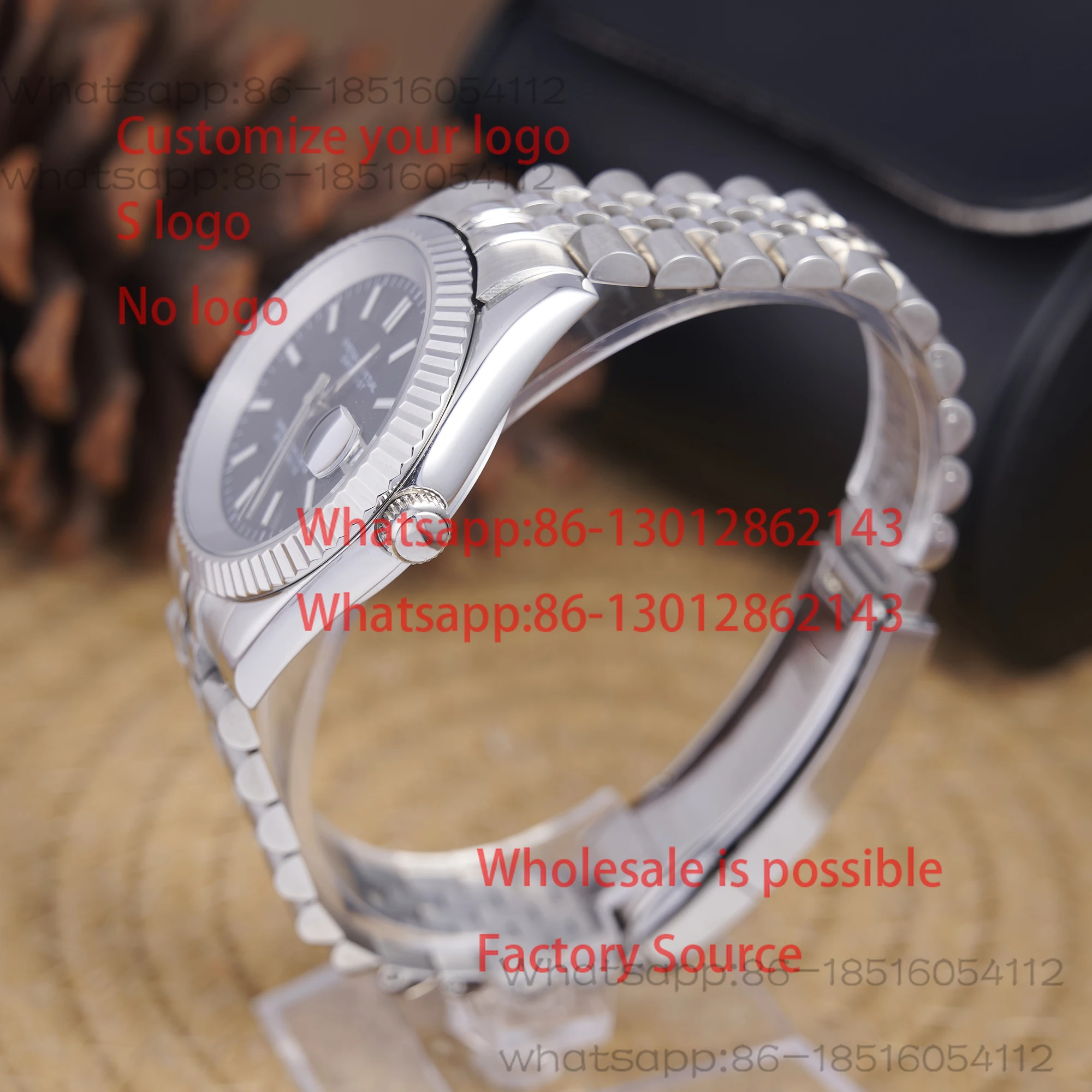 WATCH MOD JUST | BLACK  39mm 36mm Automatic Mechanical Watch Sapphire High-end Luxury With NH35 Movement
