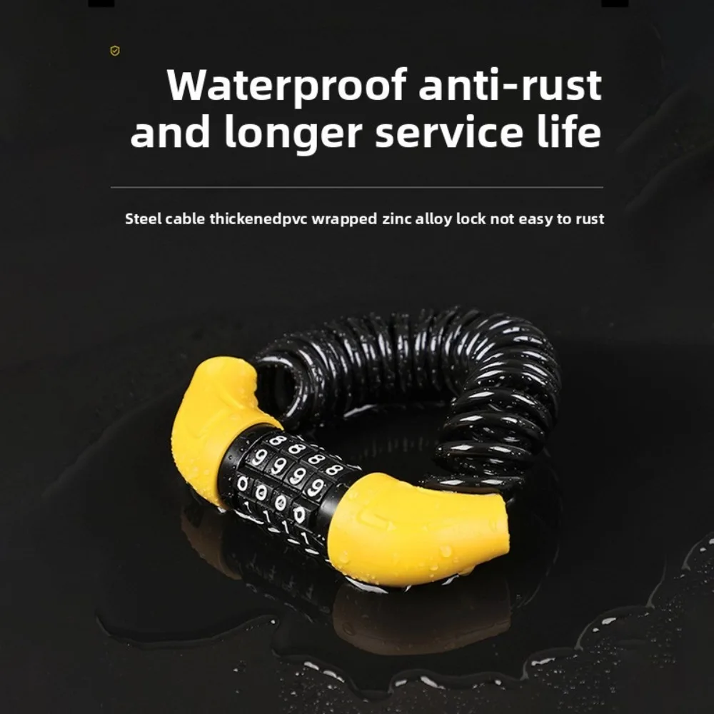 Helmet Lock, Electric Bike, Bicycle Password, Anti-theft Lock, Fixed Wire Lock, Motorcycle Cable Lock