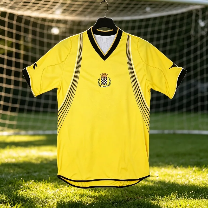 Boavista Soccer Jersey Adult Kid The Chequered Black White Checkerboard Football Shirt Retro 2007-08 Short Sleeve Sport Uniform