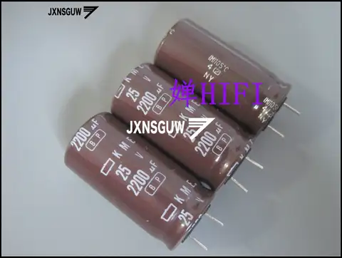 10PCS NIPPON KME BP 25V2200UF 18X35MM NCC Aluminum electrolytic capacitor 2200UF/25V CHEMI-CON 105 degrees 2200uF 25V KME-BP