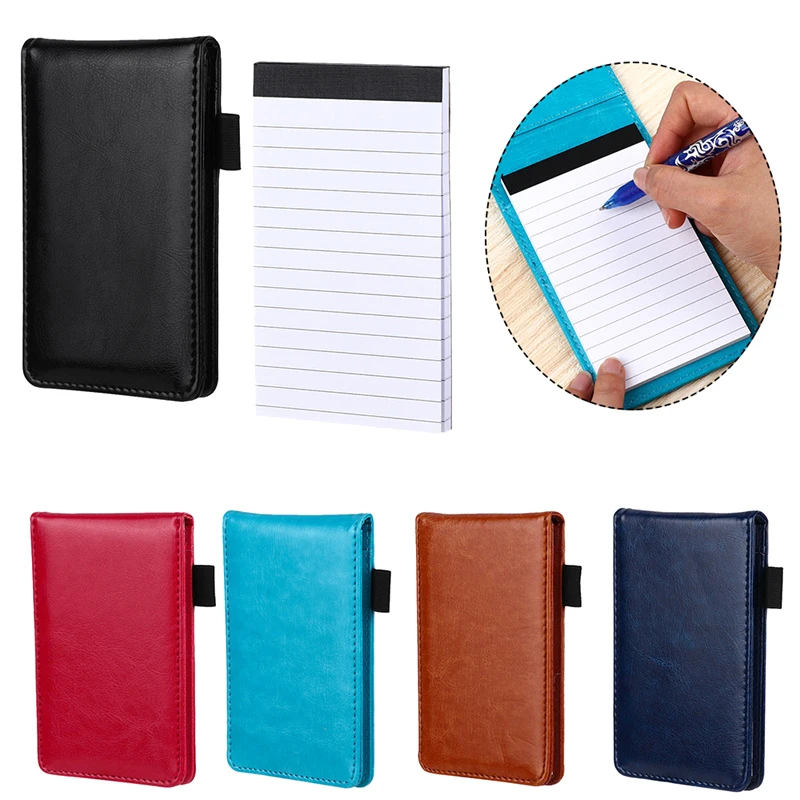 

Leather Cover Pocket Planner A7 Notebook Small Notepad Note Book Business Diary Memos Office School Stationery Supplies