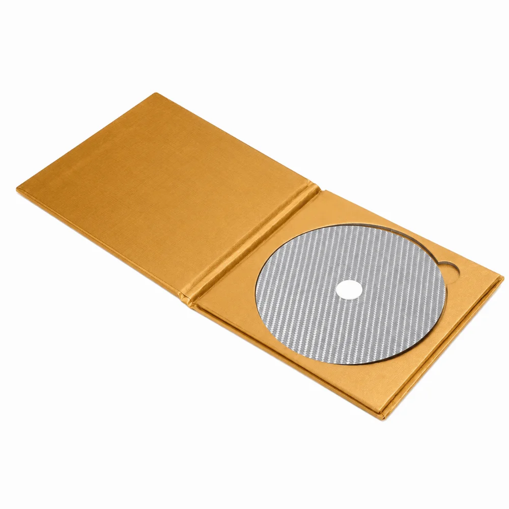 Carbon Fiber CD DVD Stabilizer Vibration Absorption Low Distortion Rate Disc Stabilizer 0.2mm Thickness Tuning Mat Stabilizer
