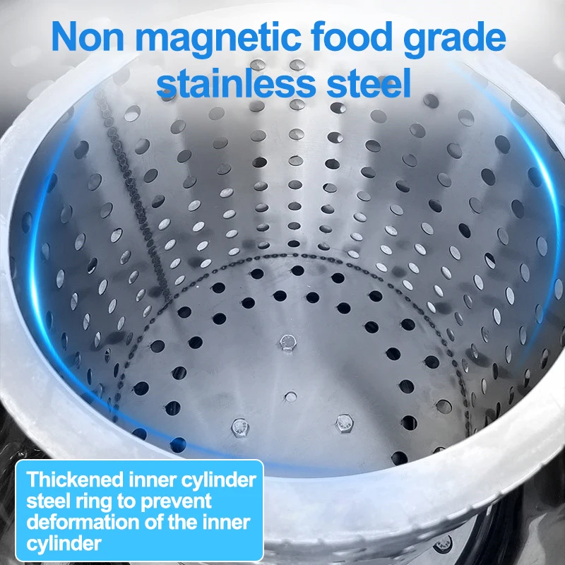 1100W Commercial Vege Dehydrator hine 304 Stainless Steel Inner Basket Food Dehydrator Food Industry Quick Dry