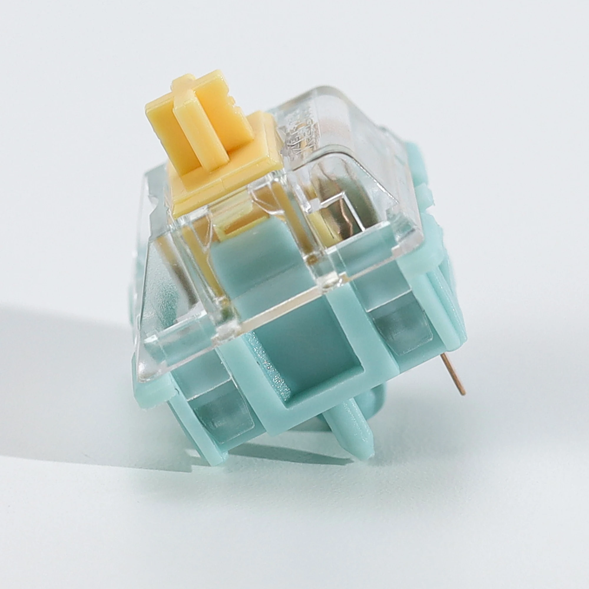 KBDiy Linear Silent Switch Sea Salt Lemon 5-PIN 47gf vorgeschmierte POM Creamy Switches für individuelle DIY 60% Gaming mechanische Tastaturen – Detail 5