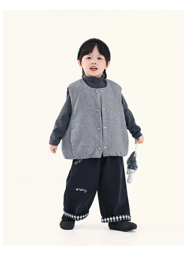 ملابس أطفال، سترة للأولاد، ملابس خارجية، طراز شتوي جديد للأطفال، سترة قطنية سميكة، سترة دافئة للأطفال على الطراز الكوري