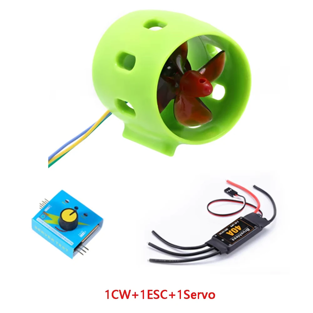 Onderwater 2KG 4-Blade CW/CCW Boegschroef Motor Borstelloze 40A ESC Tester combo/Radio Systeem Zender DS600 Voor RC Boot Jet Boot