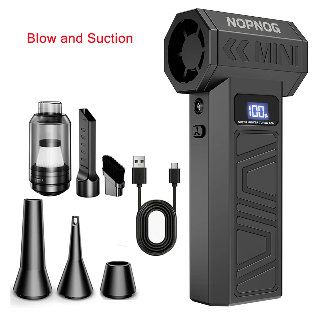 Staubsauger Auto-Luftgebläse Luftbläser Turbo-Ventilator Reinigungswerkzeuge Elektrischer Staubabsauger für Zuhause Outdoor Camping LKW Wohnmobil Sommer-Ventilator Auto-Zubehör Universal