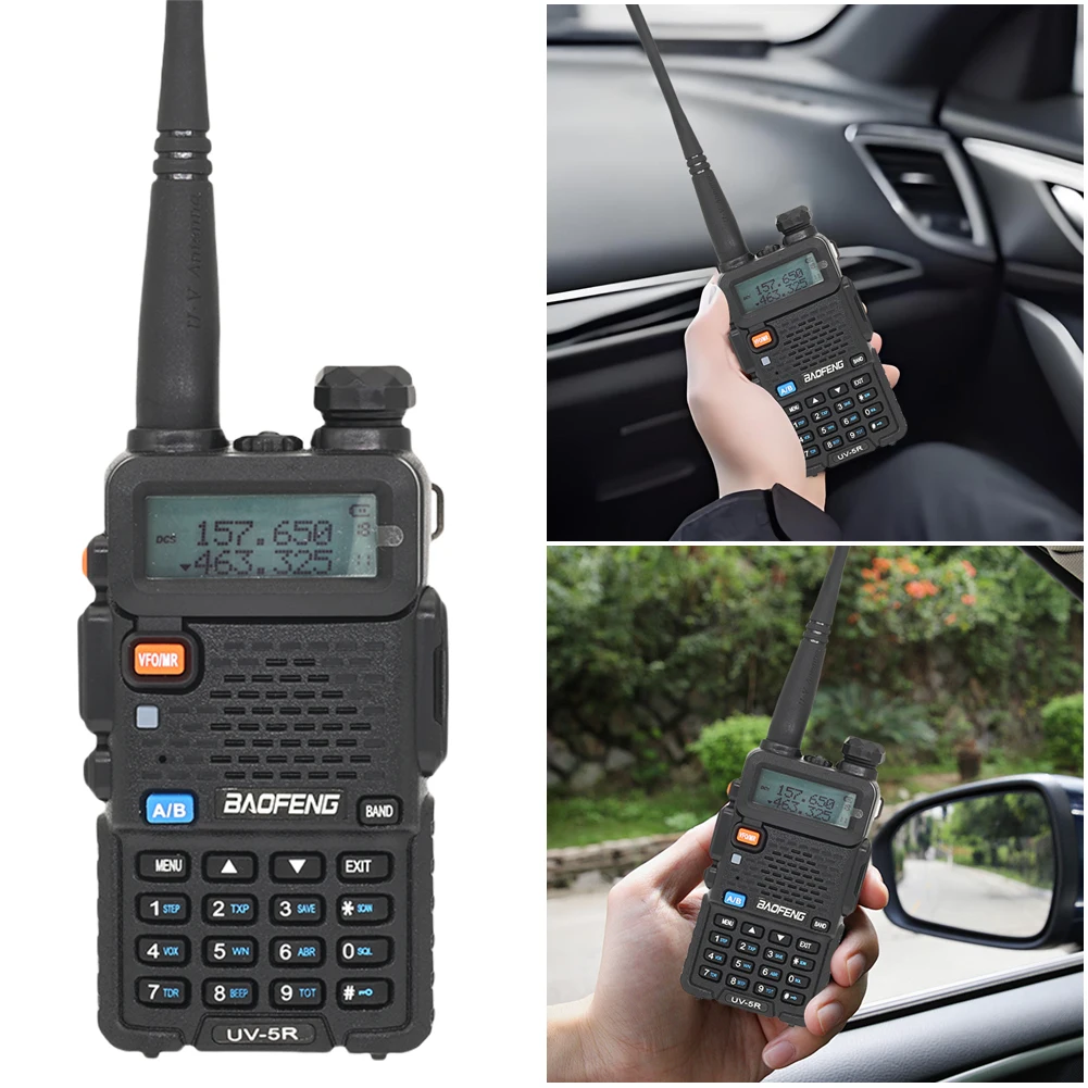 UV-5R أجهزة راديو لحم الخنزير طويلة المدى VHF/UHF 136-174 ميجا هرتز و400-520 ميجا هرتز 5 واط محمولة UHF/VHF راديو هام مجموعة لاسلكية