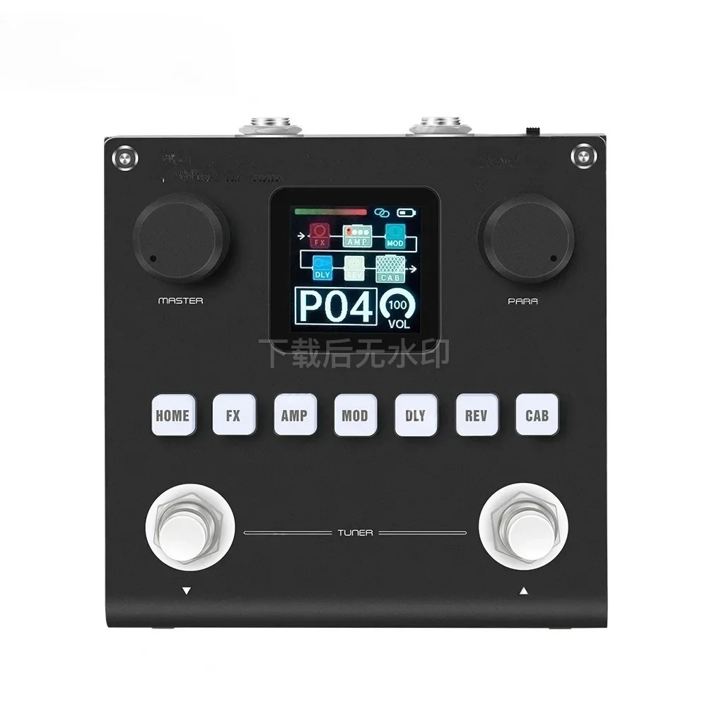 Rechargeable Guitar Bass Multi Effects Pedal AMP Modeler for Electric String Instruments