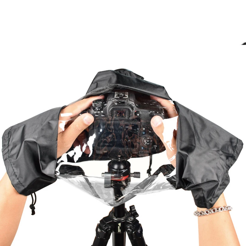 กล้องกันน้ํา Rain Cover เสื้อกันฝนป้องกันฝุ่นสําหรับ Canon Nikon Panasonic Fuji กล้อง DSLR อุปกรณ์เสริม