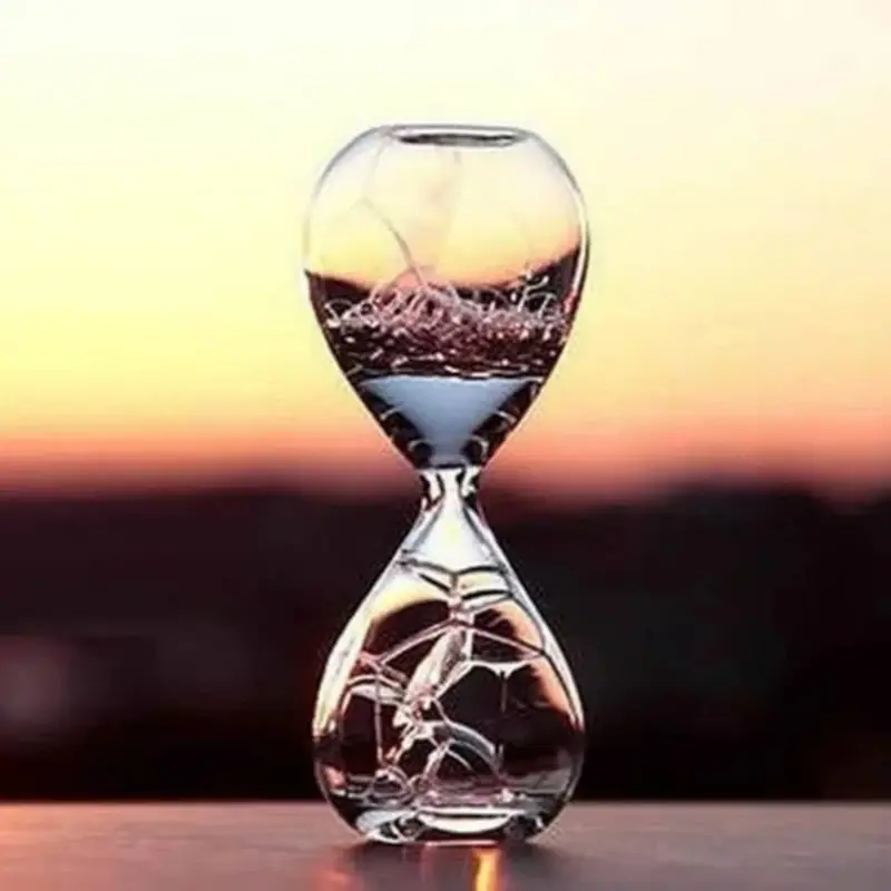 Creative New Product Bubble Hourglass Not Timer Home Decoration Desk Sandglass Bubble Water Liquid Drift Bottle Glass Fun Gifts