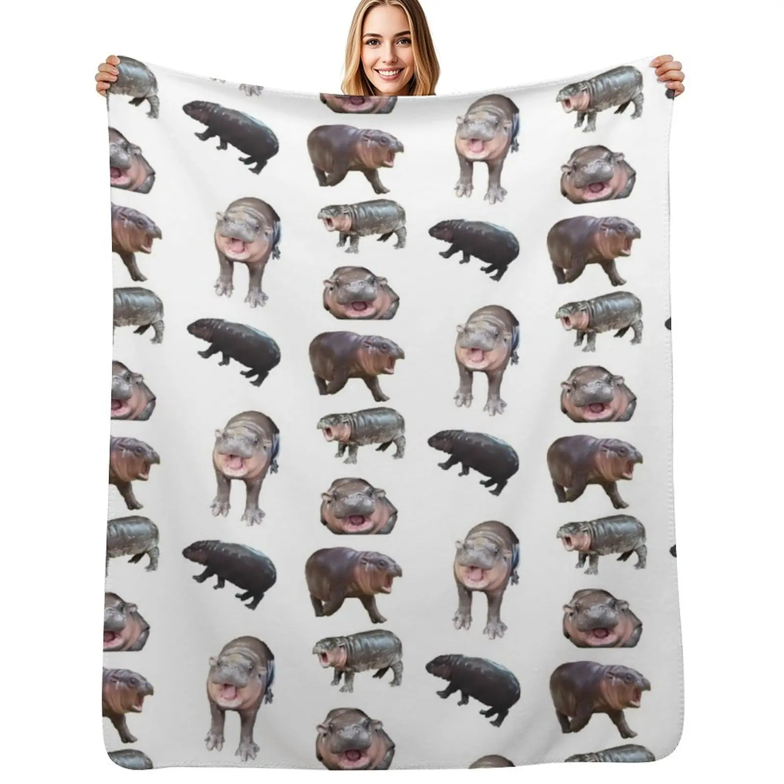 

moo deng collection Throw Blanket Sleeping Bag Luxury Designer heavy to sleep Blanket