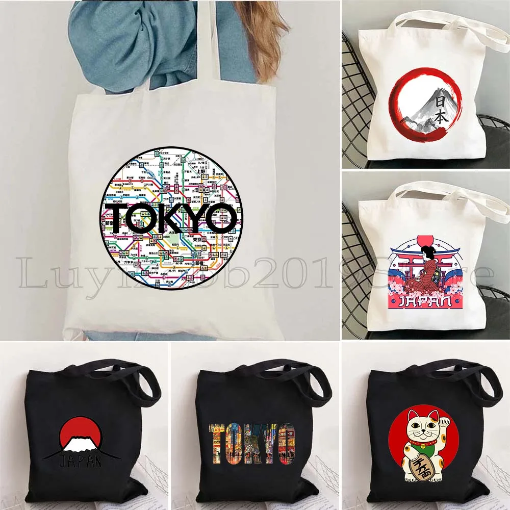 

TOKYO JAPAN Maneki Neko Cute Lucky Cat Сумка на плечо Mount Fuji Janpan Стиль Подарок Kyoto Geisha Kyoto Geisha Harajuku Сумка