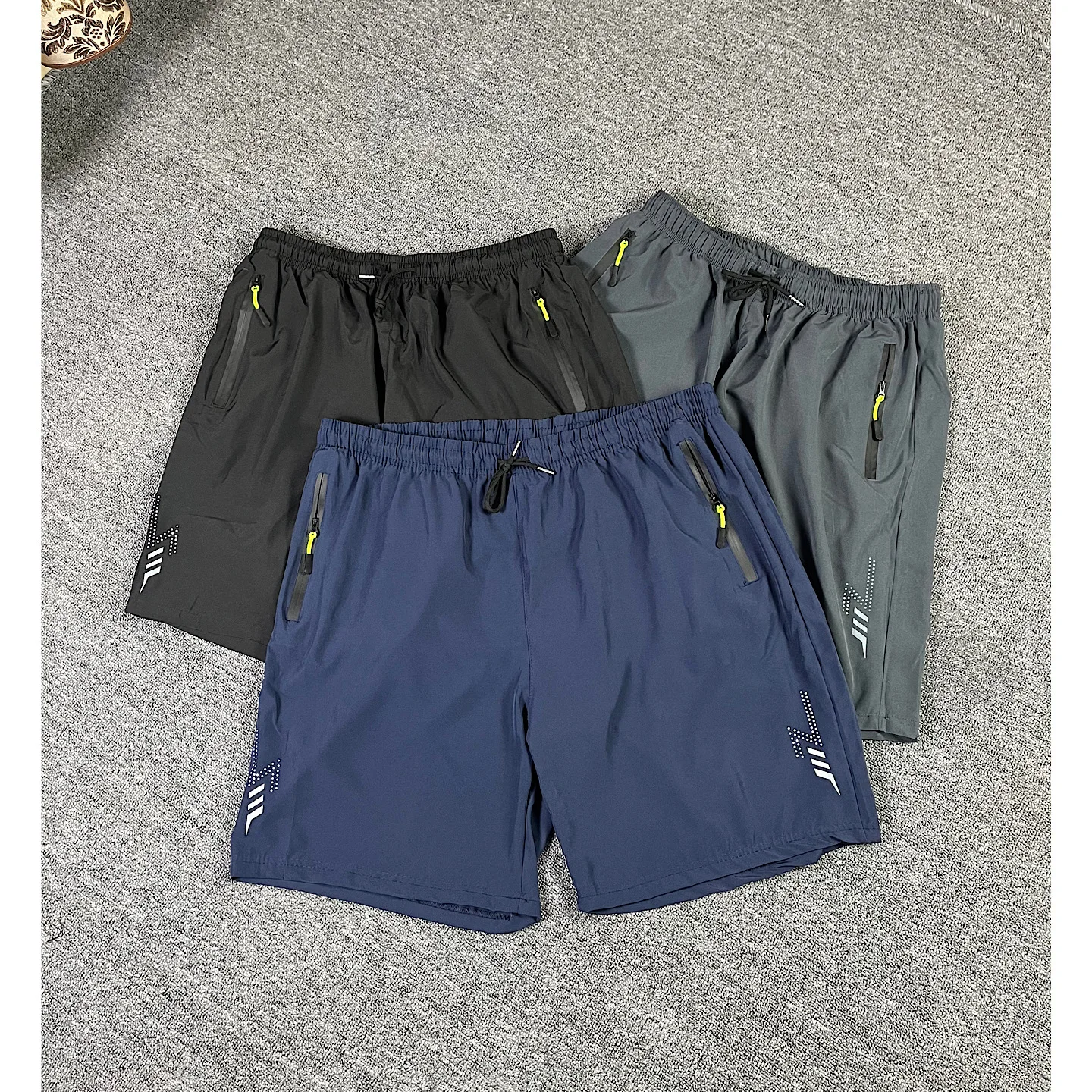 Grandi dimensioni Qui Dry Ice Silk orts Estate da uomo Sottile Baskeall Casual Sport Pantaloni a cinque punti Beachwear Vestibilità ampia Dritto...