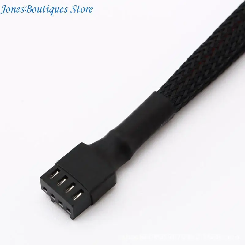 2PCS 26cm 4Pin PVC Fan Speed Extension Cable for Motherboards Compatibility W8KE