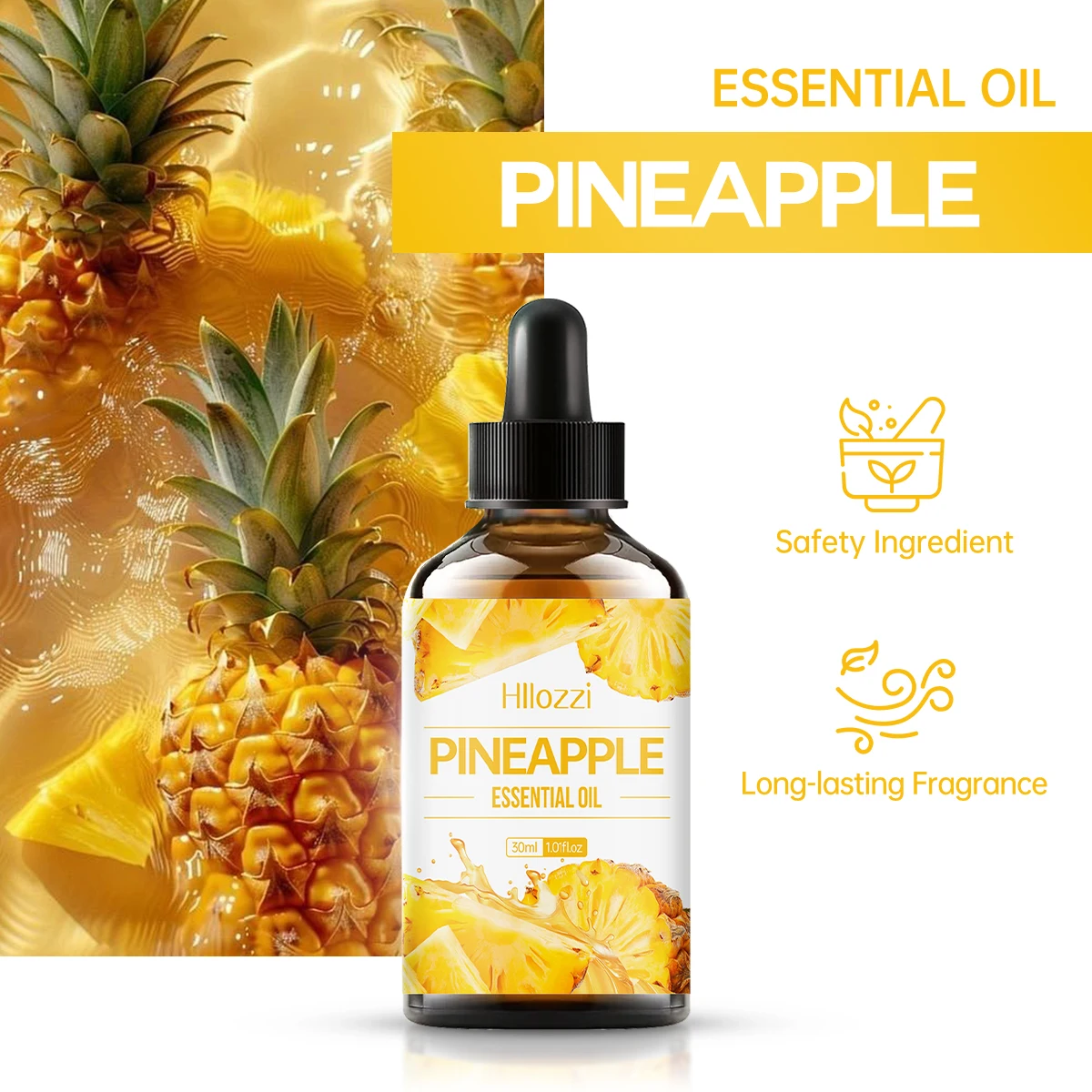 Pineapple essential oil body and hair care, moisturizing skin, hydrating and moisturizing massage oil.