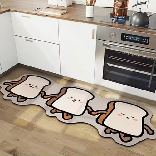 Tapis de cuisine en velours mignon pour une déco animée
