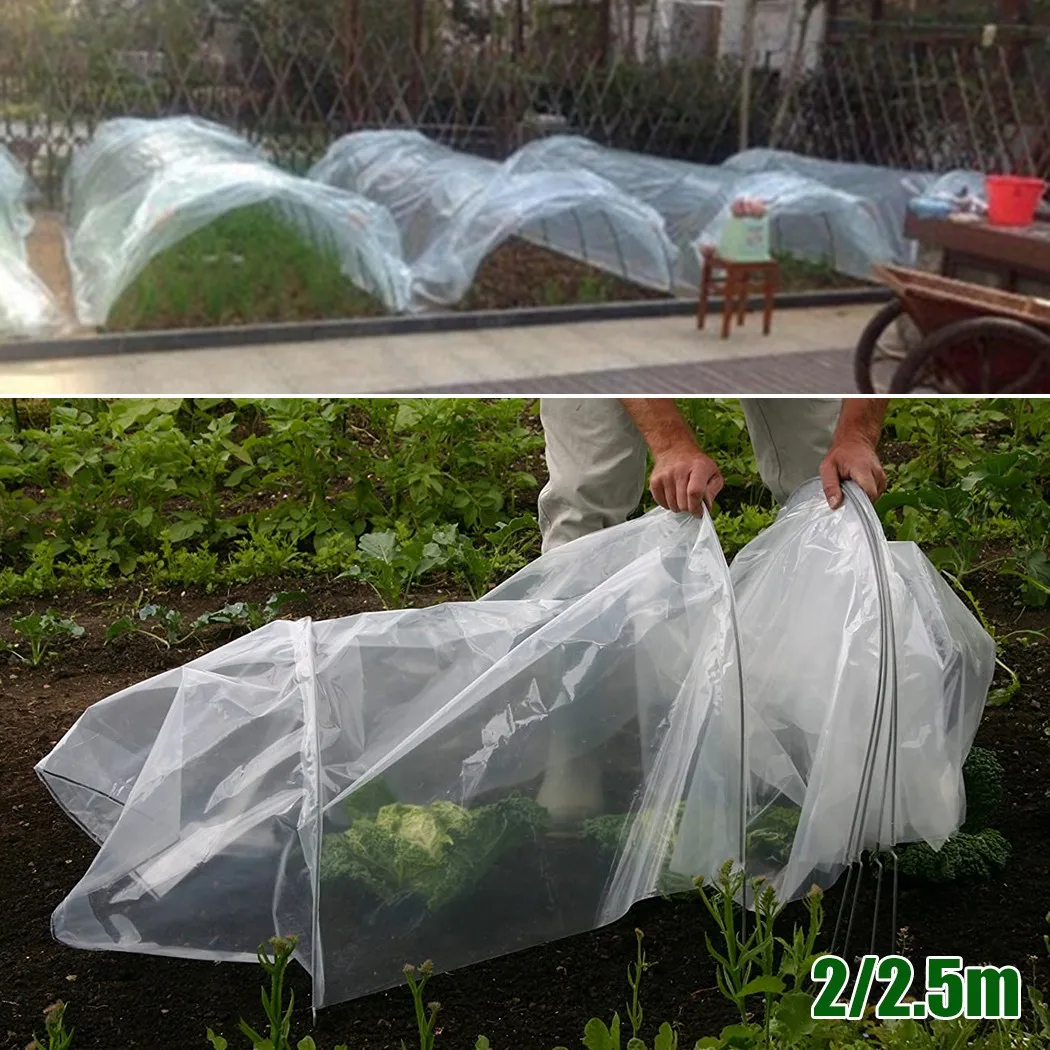 1pc Greenhouse Tunnel Foil Plastic Horticultural Polythene Sheet Plant Cover Weather-resistant Gardening Accessories