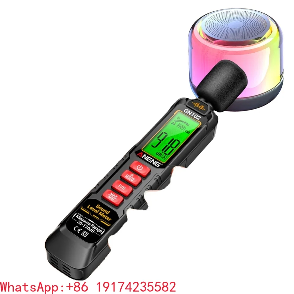 GN102 Mini Decibel Meter HD Screen Display 30-130dB Noise Meter Sound Tester Household Volume 1-Year Testing Equipment