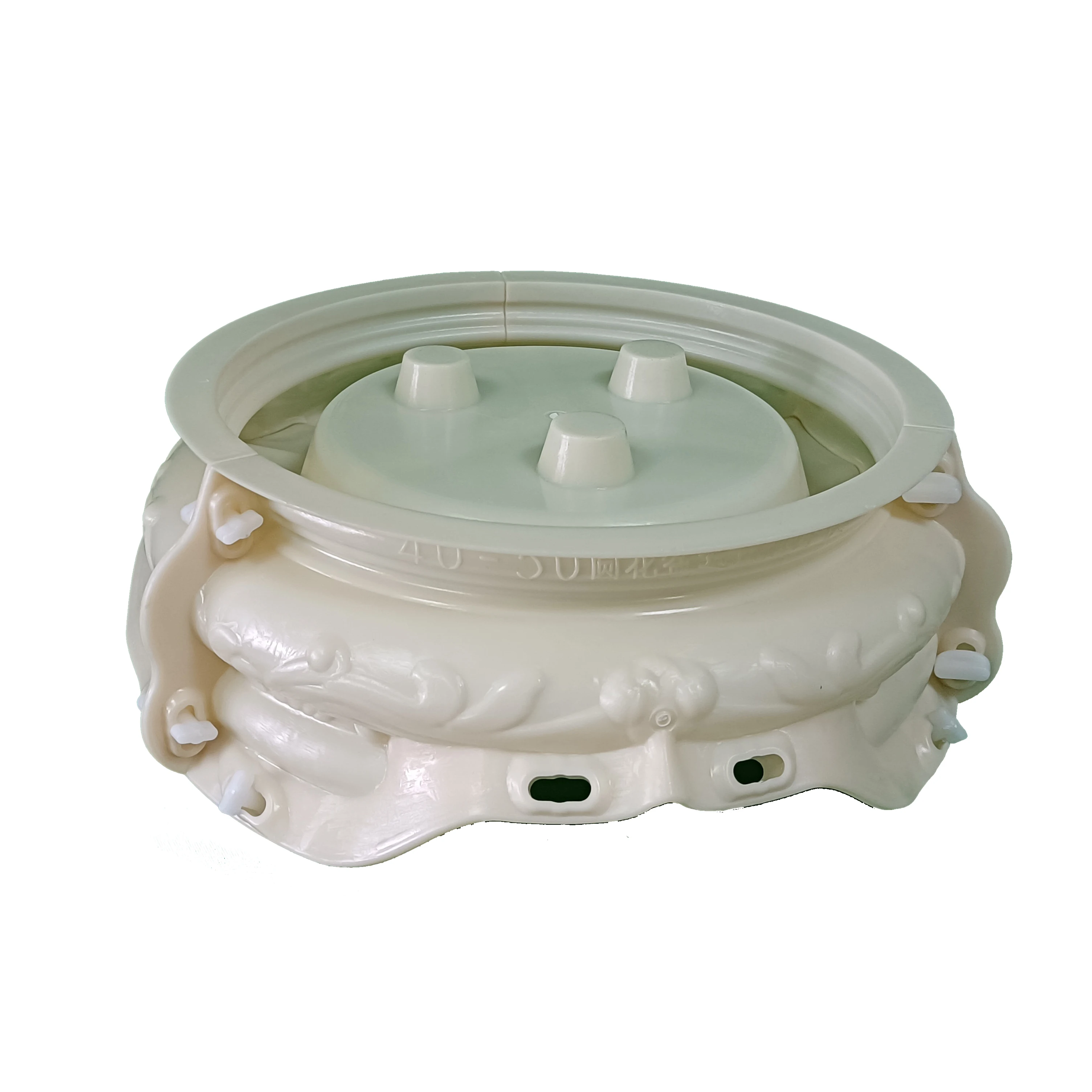 ABS Garden Concrete Round Flower pot plastic Molds Pot Base Mould