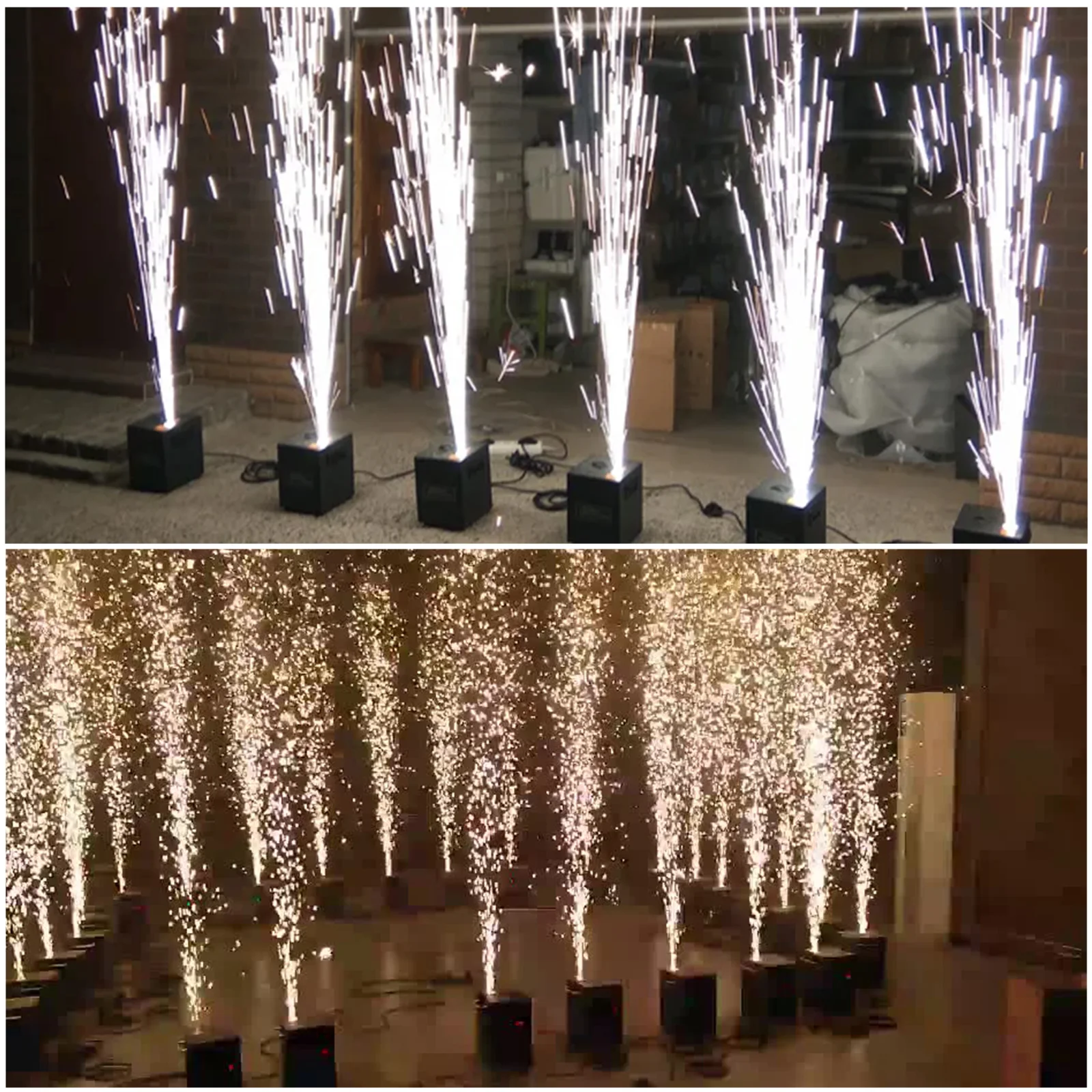 Party Stage Cold Spark 850W Wedding Special Effect Electronic Fountain Sparkler Machine With DMX512/Remote Control