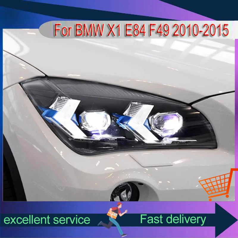 

Car Accessory Tools For BMW 2010-2015 X1 E84 F49 Front Light DRL Head Lamp Full LED Projector Lens Headlights Vehicles Automatic