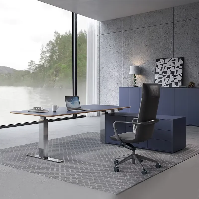 2026 Guangdong CEO Manager Executive Office Desk Height Adjustable Table Office Equipment Home Office durable