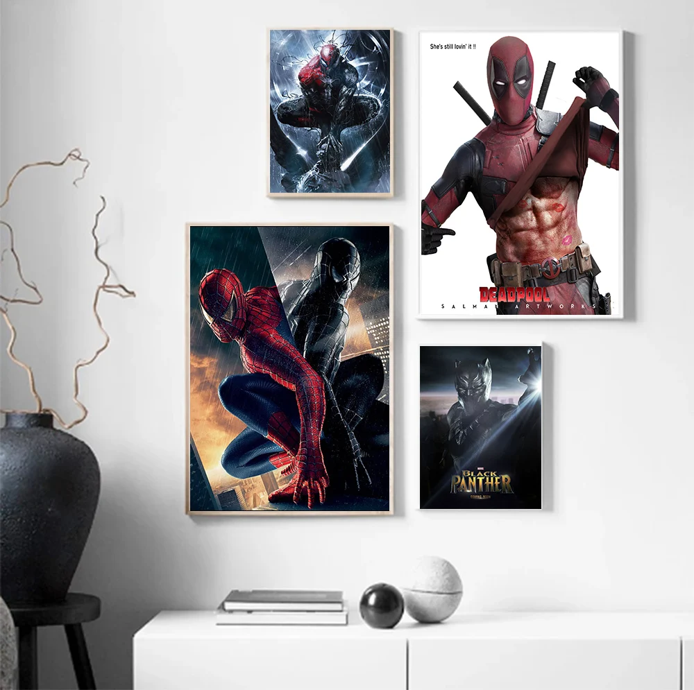 

MINISO Marvel Movie Avengers Superhero Deadpool Wall Art Posters Modern Home Decor Canvas Painting Murals Picture Print Artwork