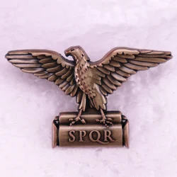 Roman Empire SPQR with Eagle Emblem Badge Enamel Pin Brooch Jewelry