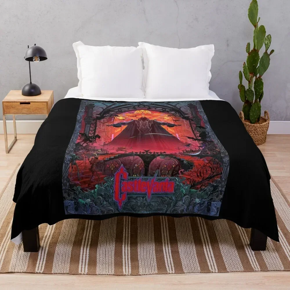 

Castlevania Dracula Perfect Gift For Fan Throw Blanket All Season Lightweight Soft Blanket for Bed
