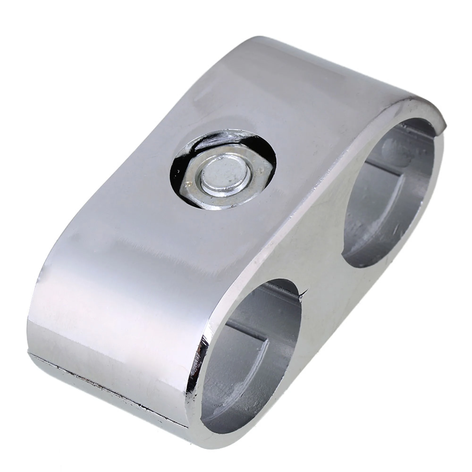 Aluminum Drying Rack Pipe Fittings Connector for 25mm Round Tube Silver