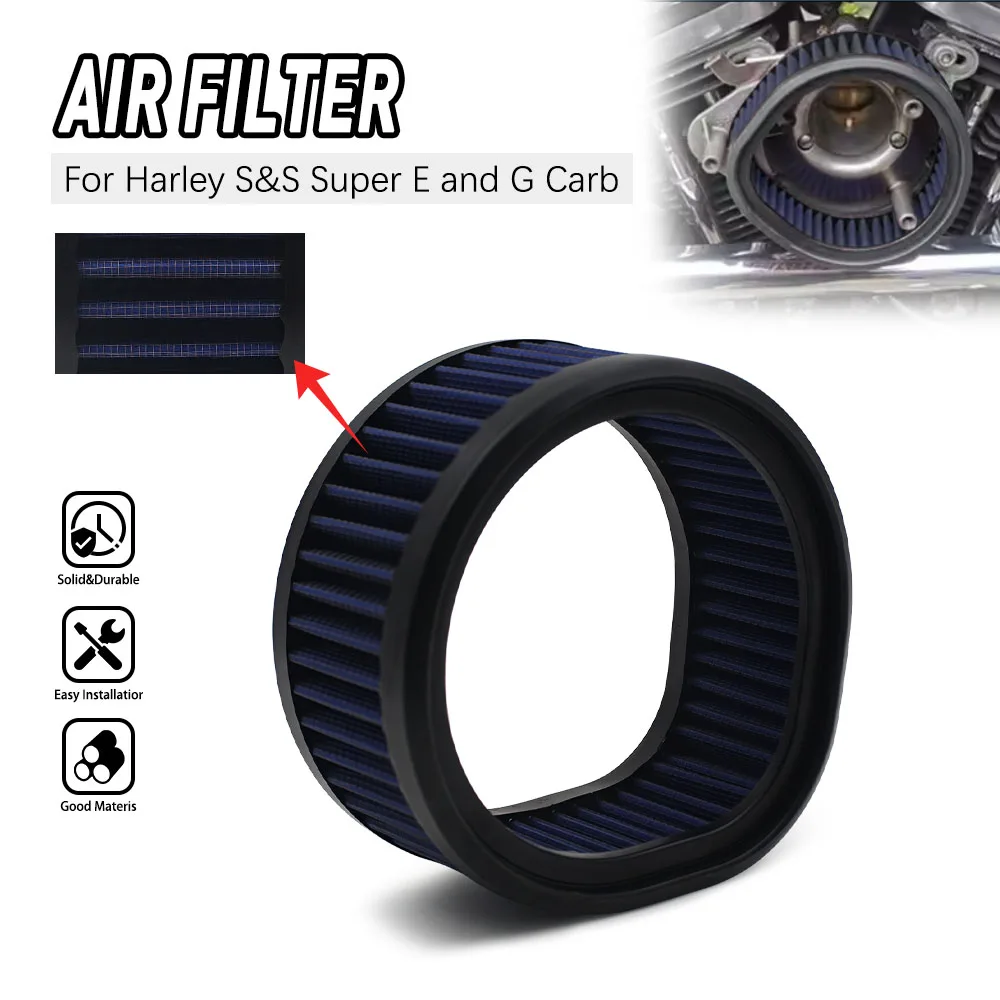 

Air Cleaner 13ml Cotton Gauze Element Fuel Filter High Flow Air Filter Intake For Harley S&S Super E&G Series Carb With Teardrop