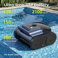 home.Cordless Pool Vacuum Robot for Inground Above Ground Pools Smart Navigation Self-Parking 1