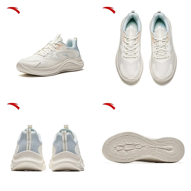 ANTA 922535574-2 Women Running Shoes Breathable Mesh Comfortable Lightweight Daily Walking Sneakers