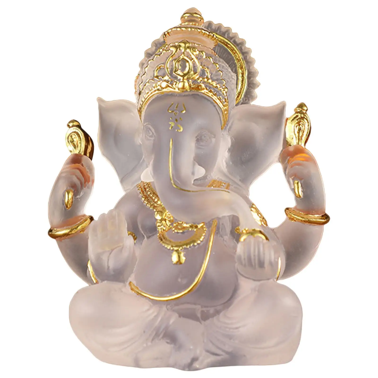 

Ganesha Figurine Indian Fengshui Lord Ganesh Statues Home Ornaments Crafts